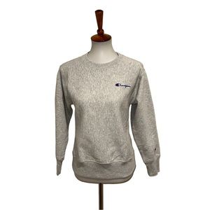 Champion Reverse Weave Warmup Sweatshirt Gray Size XS